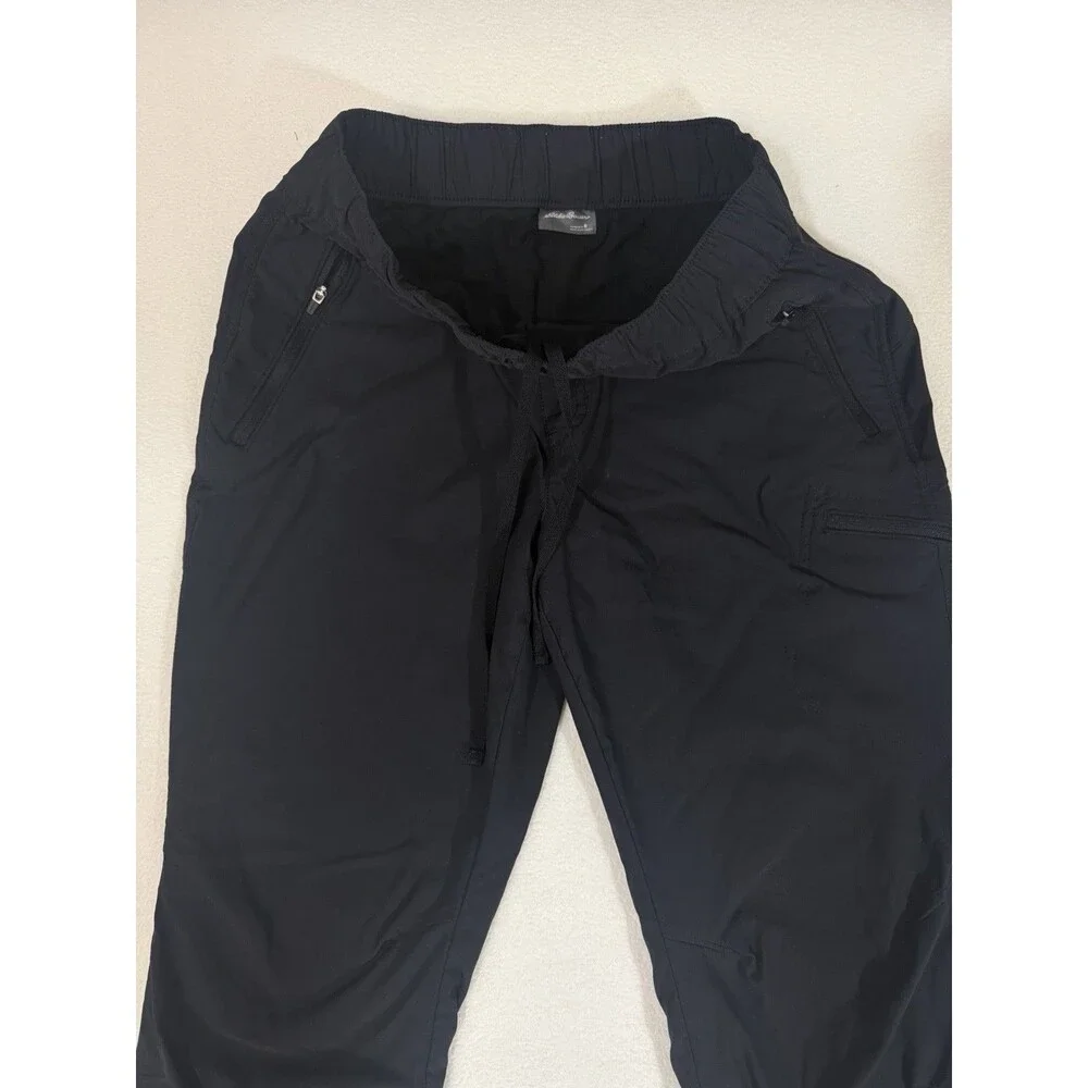 Eddie Bauer Women’s Size 8 Black Lined Pants Fall Winter Warm Stretch - Picture 6 of 12